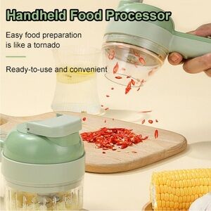 Source Unknown Green Handheld Food Processor